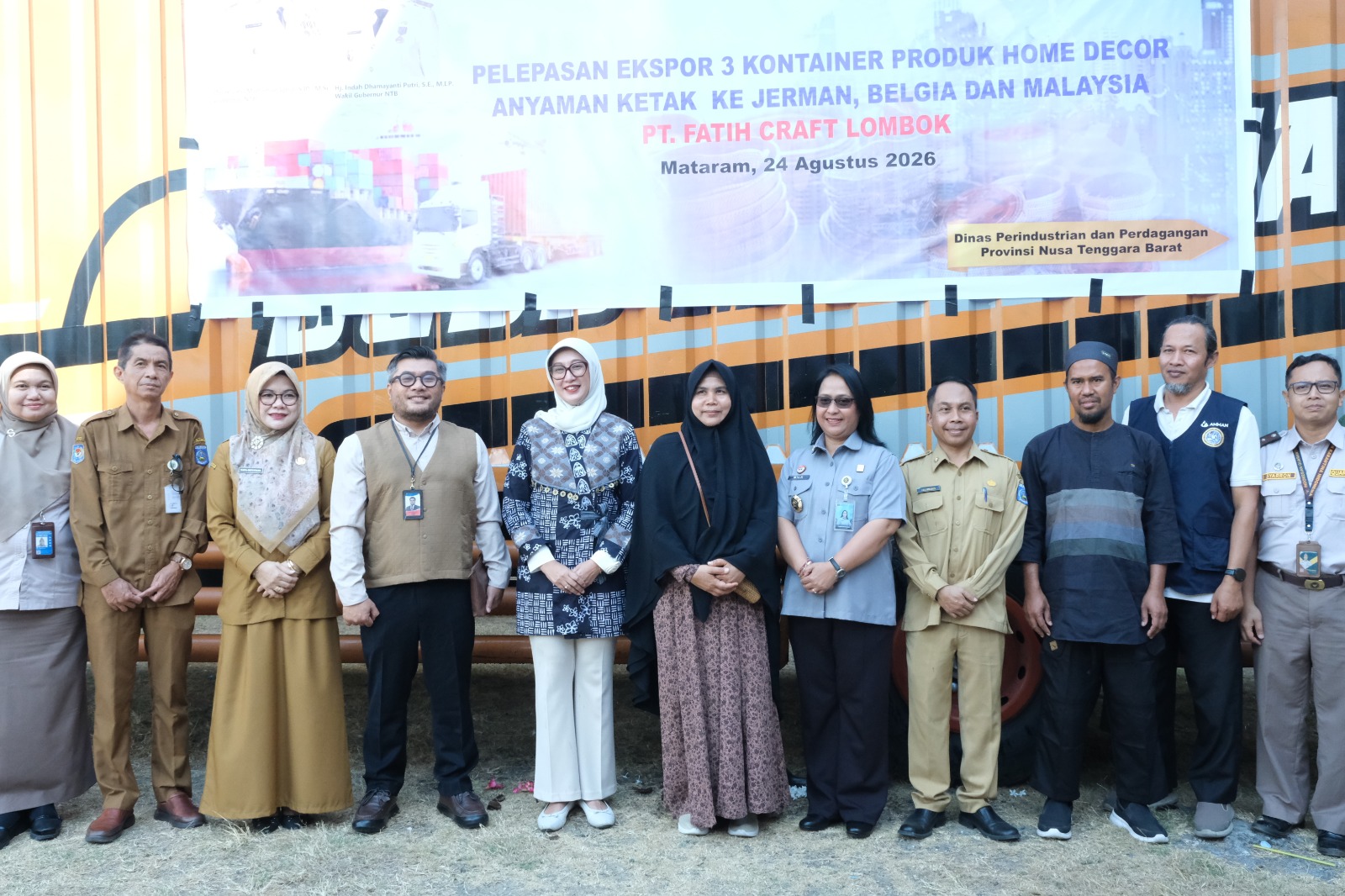 3 Kontainer Anyaman Ketak NTB Dikirim ke Jerman, Belgia, dan Malaysia, Ekspor Kelima PT Fatih Craft Lombok