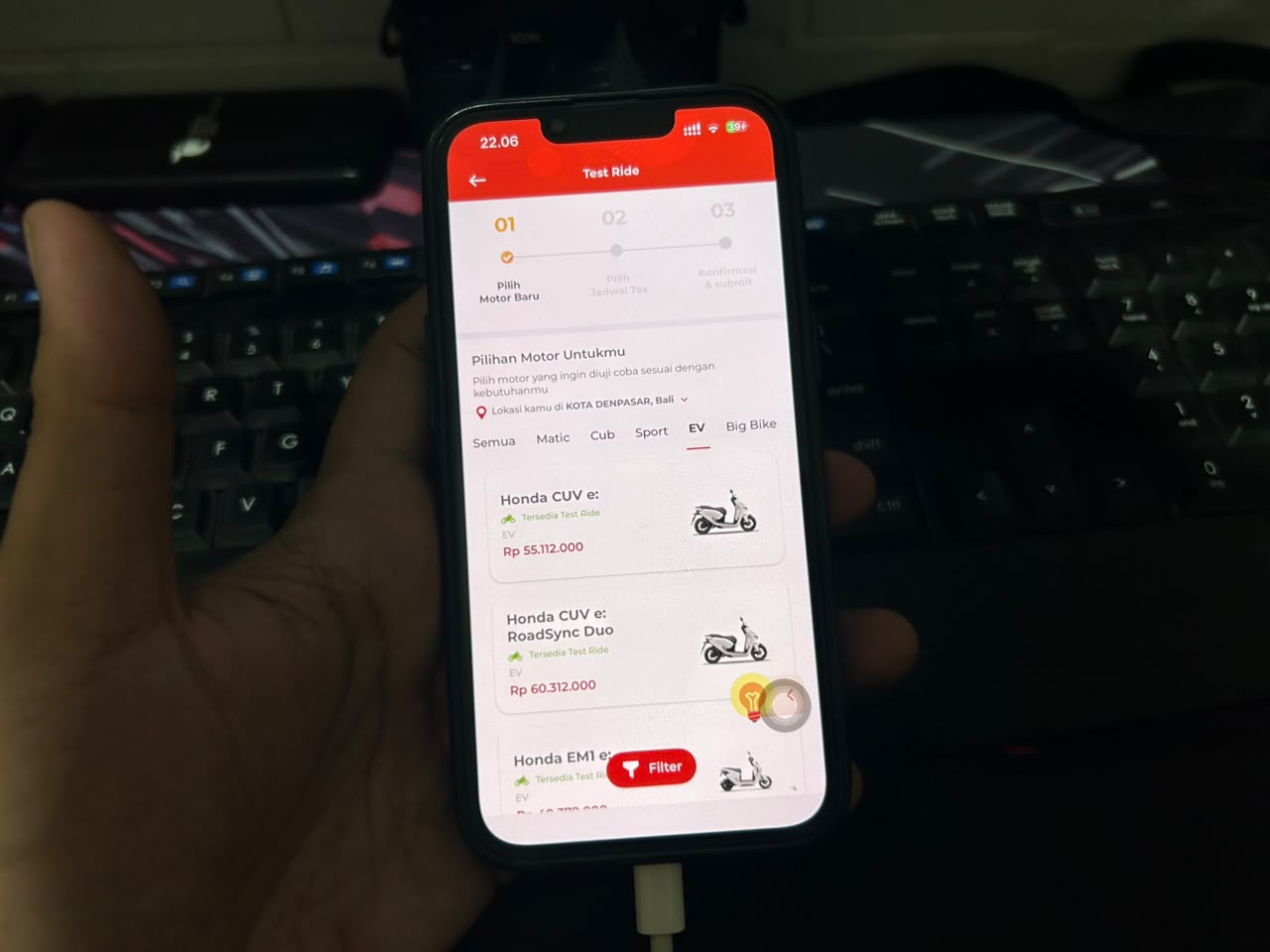 Test Ride Honda Lewat Aplikasi Motorku X: Booking dari HP, Datang Langsung Coba