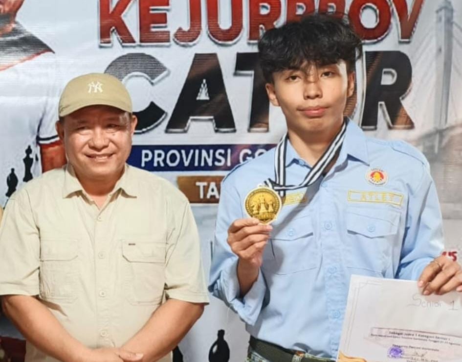 Pecatur Muda Gorontalo Utara Aji Pombo Lolos Kejurnas Catur Nasional 2026, Bupati Siapkan Program Khusus