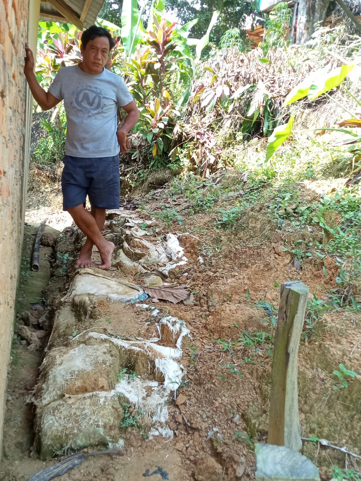 Longsor di Nunukan Kini Sentuh Dinding Rumah Warga RT 17 Pongtiku, Pemilik Mengaku Bingung dan Minta Turun Tangan Pemkot