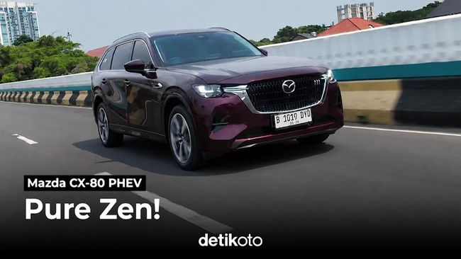 Mazda CX-80 PHEV Resmi Dijual Rp 1,19 Miliar, SUV 3 Baris Flagship untuk Keluarga