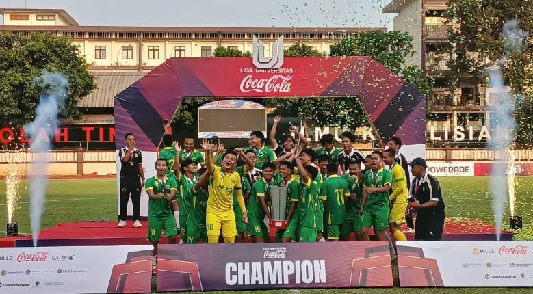 UNJ Juara Regional Jakarta Liga Universitas Coca-Cola 2026, Tak Terkalahkan di 14 Laga