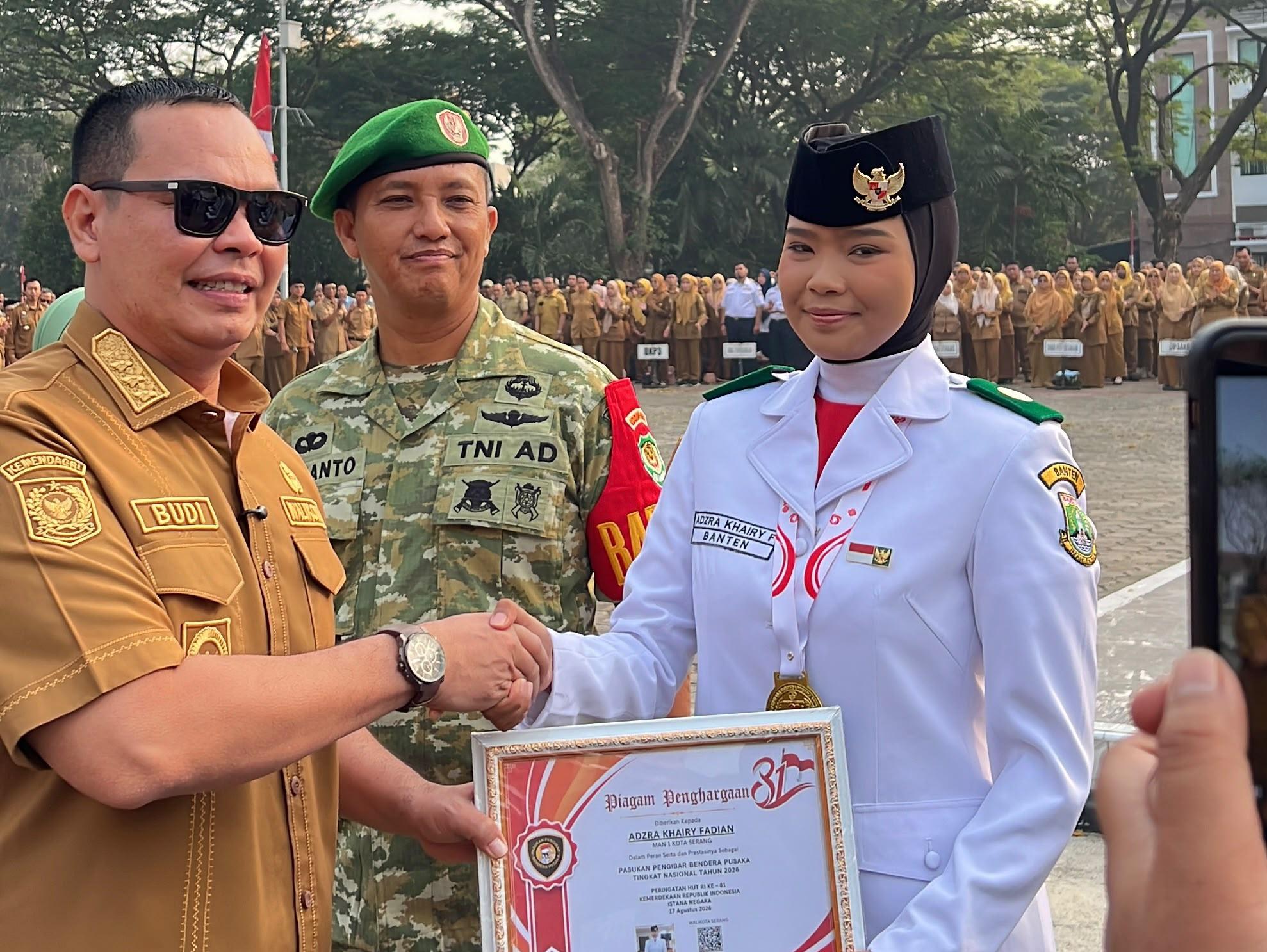 Putri Babinsa Asal Kota Serang Terpilih Jadi Paskibraka Nasional 2026, Pemkot Serang Beri Penghargaan