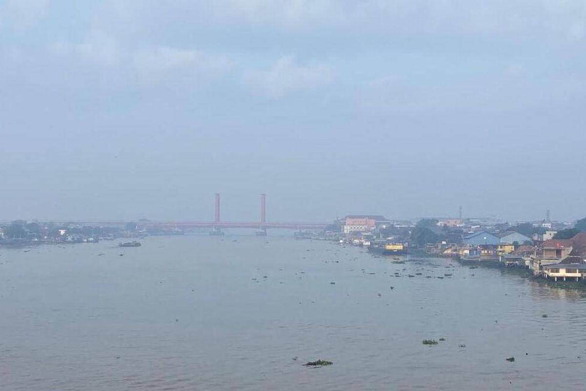 Kualitas Udara Palembang Masuk Kategori Tidak Sehat, Konsentrasi PM2.5 Capai 69,5 µg/m³