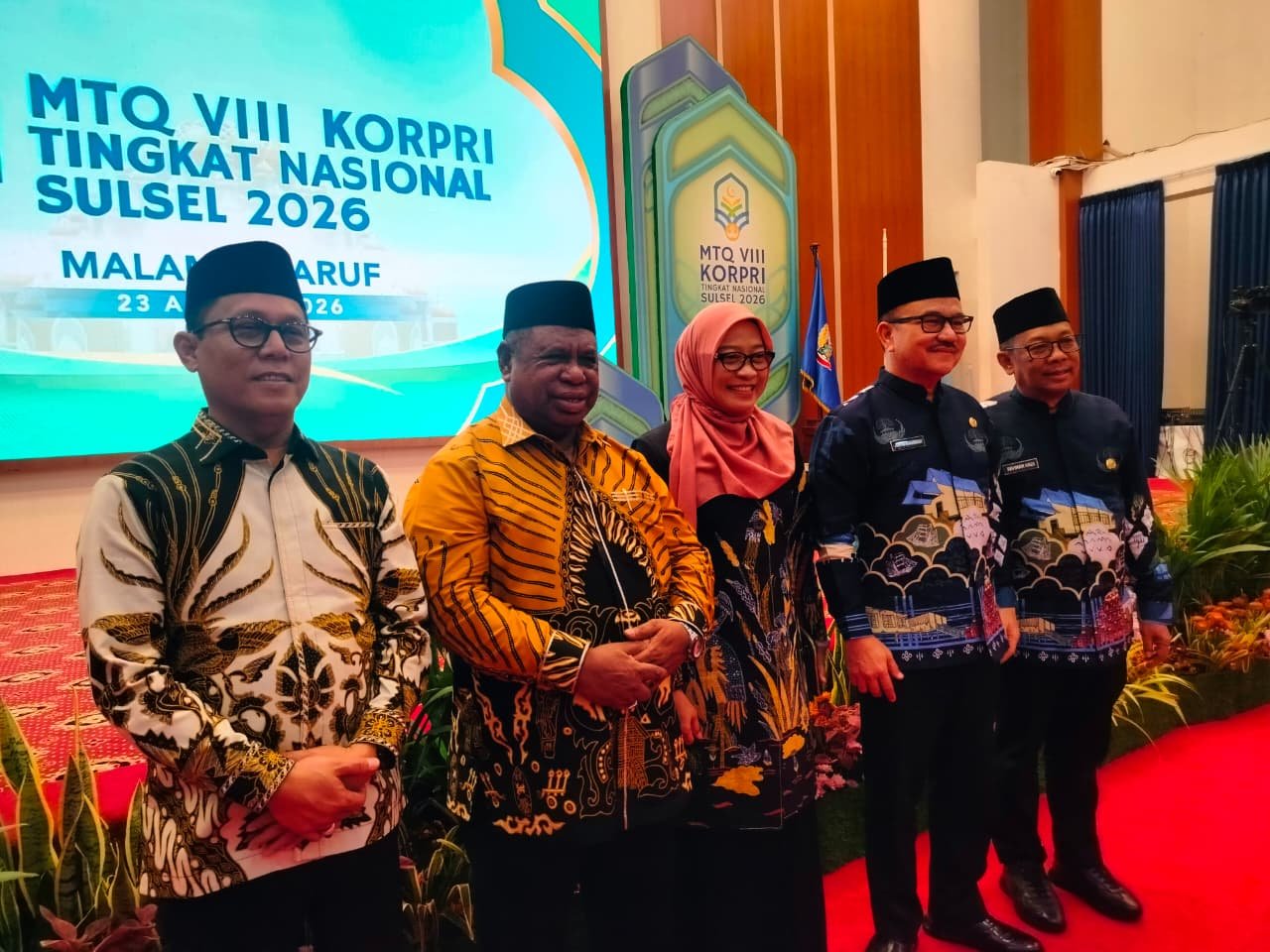 Sekda Sulbar Junda Maulana Hadiri Malam Ta'aruf MTQ KORPRI Nasional 2026, 20 Kafilah Siap Ramaikan Enam Cabang di Makassar