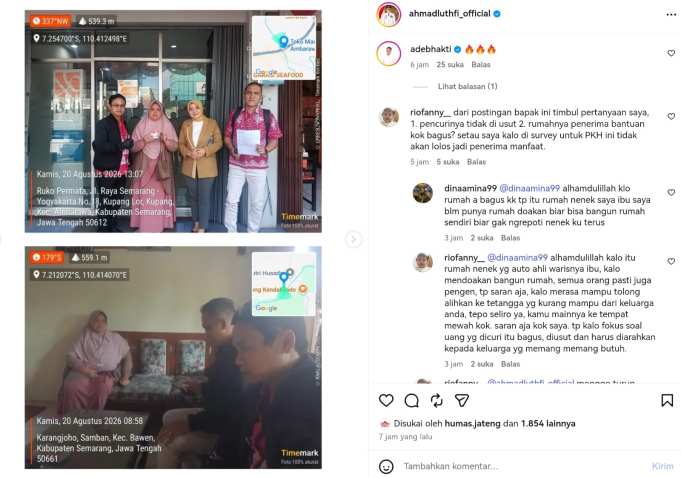 Keluhan PKH Tak Cair Direspons Gubernur Jateng, Petugas Datang ke Rumah Warga Bawen