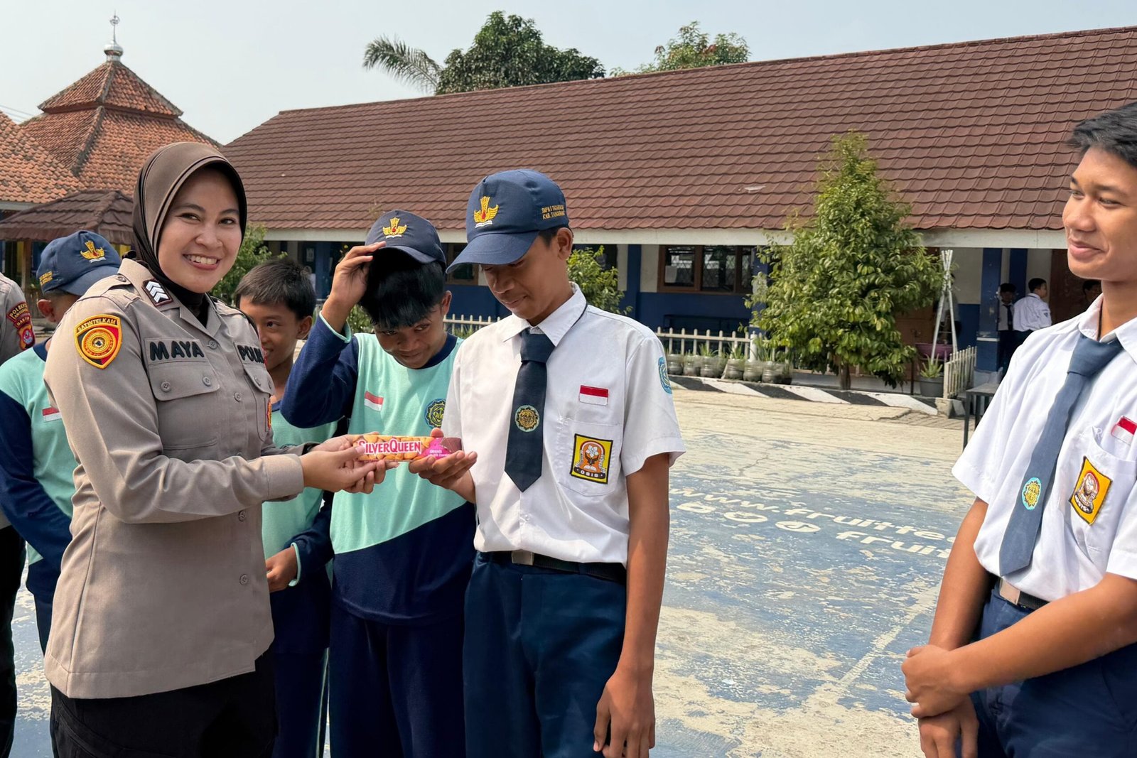 Polwan Polresta Tangerang Bekali Siswa SMPN 3 Tigaraksa Soal Privasi dan Bahaya Grooming di Medsos