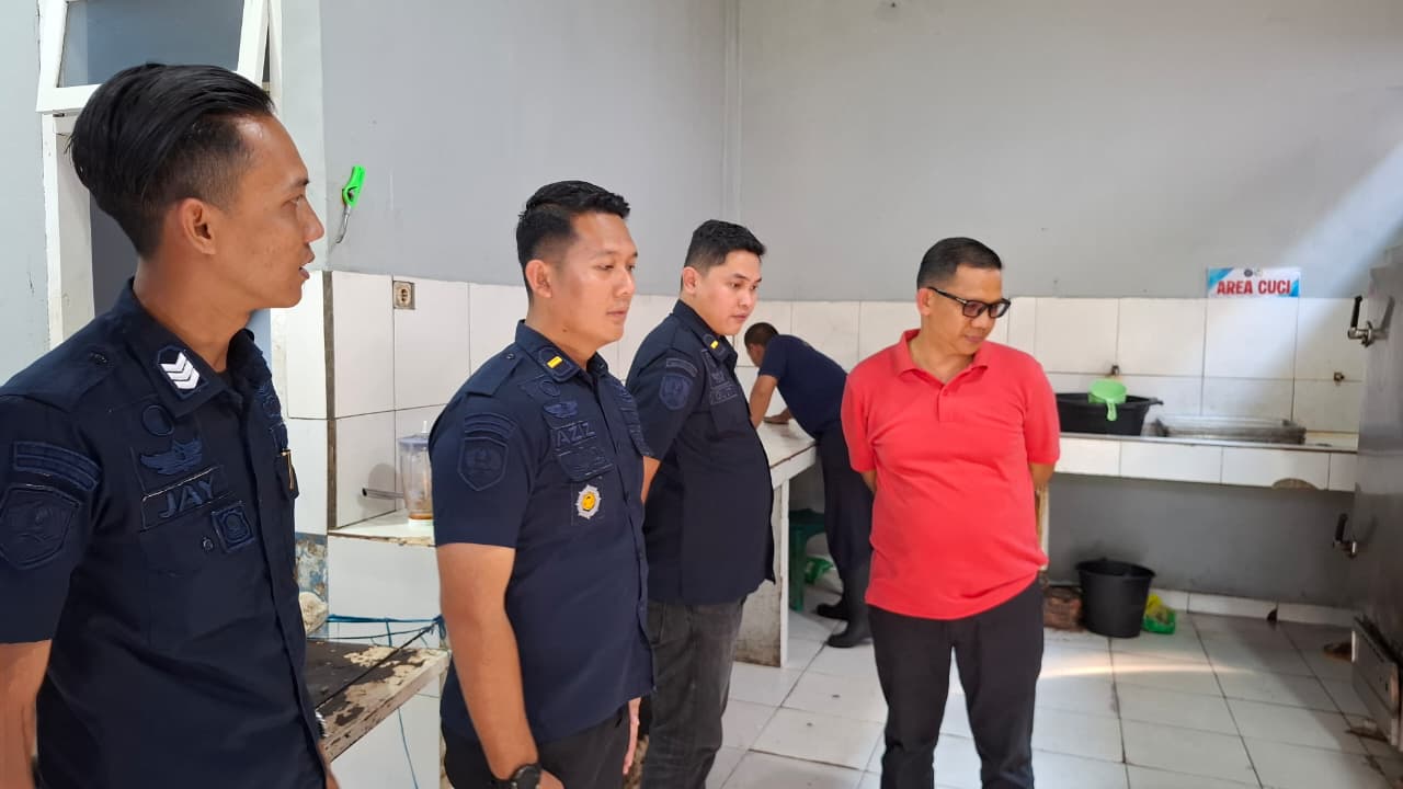 Karutan Bengkulu Inspeksi Dapur Rutan, Pastikan Makanan WBP Layak dan Higienis