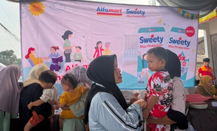 Alfamart dan Sweety Perluas Layanan Posyandu di 84 Titik hingga September 2026, Target 8.400 Ibu dan Balita