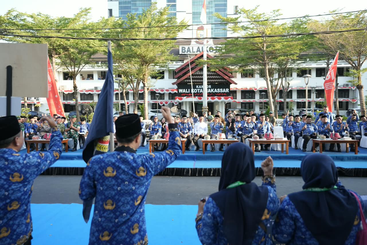 1.157 Peserta MTQ VIII KORPRI Nasional 2026 Ikuti Defile Kafilah di Makassar, Pembukaan Digelar Malam Ini