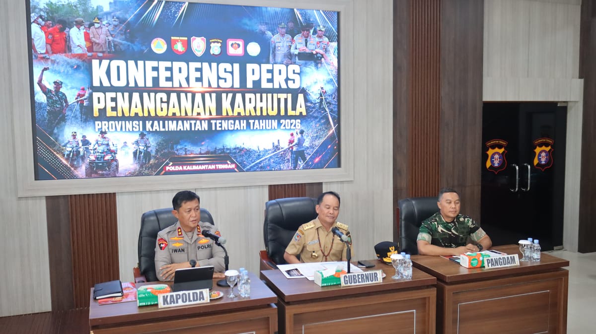 Luas Karhutla Kalteng Turun Drastis Jadi 7.634 Hektare di Tengah El Nino, Kapolda Sebut Upaya Pencegahan Berhasil