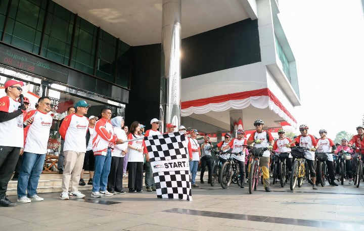 Gowes Merdeka 2026 di Tangsel Diikuti Ribuan Pesepeda dari 200 Komunitas, Gubernur Banten Andra Soni Resmi Lepas Peserta