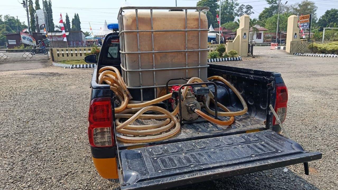 Polres Musi Rawas Modifikasi 13 Mobil Dinas Jadi Armada Pemadam Karhutla, Lengkap dengan Tandon Air dan Pompa Tekanan Tinggi