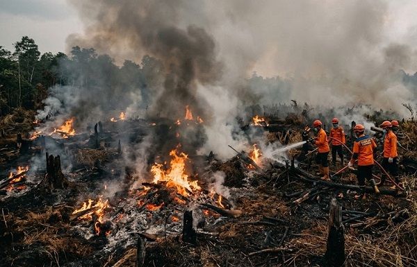 103 Titik Panas Terdeteksi di Sumatera Barat, Turun 55,6 Persen, Dharmasraya Kini Jadi Wilayah Terbanyak