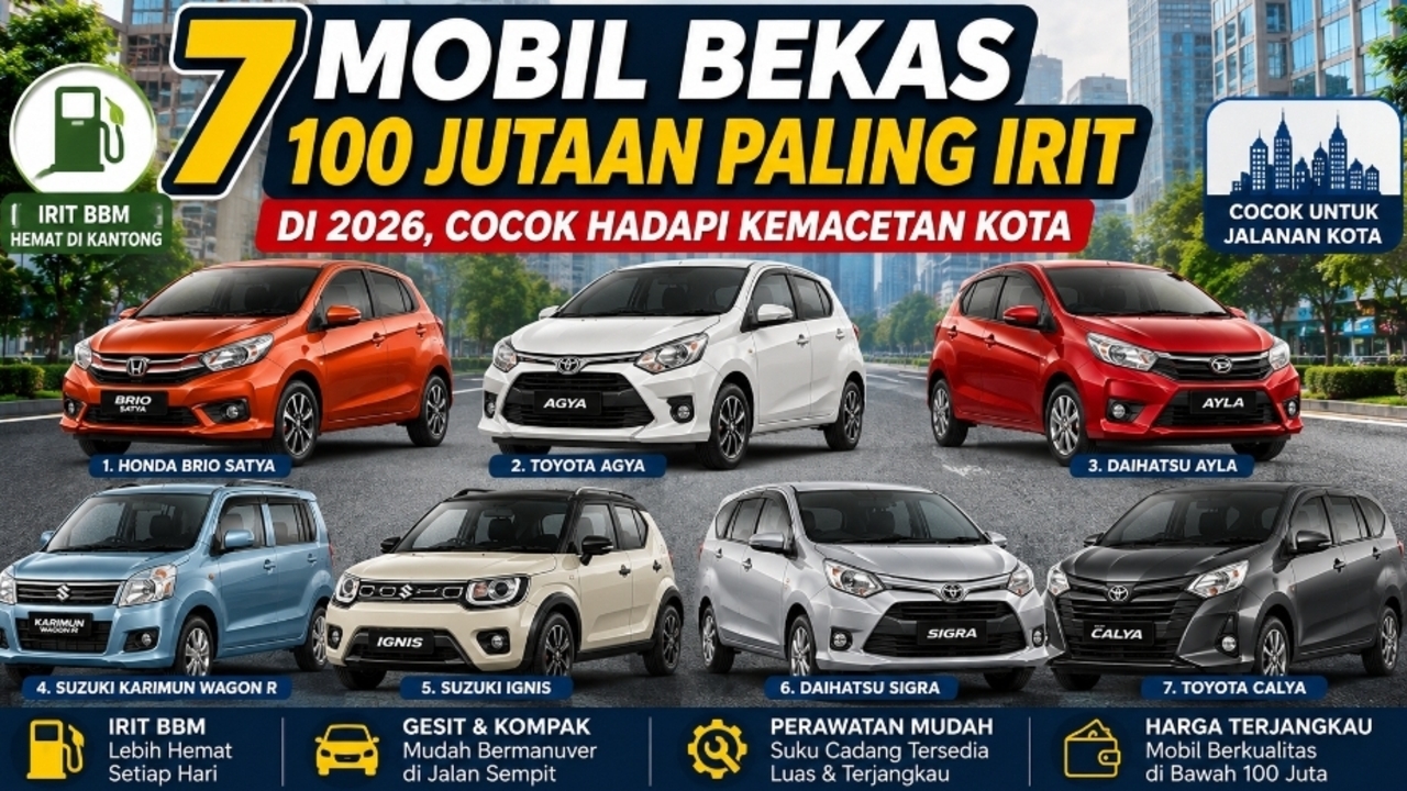 Honda Brio Satya Masuk Daftar 7 Mobil Bekas 100 Jutaan Paling Irit untuk 2026, Ini Pilihan Lainnya