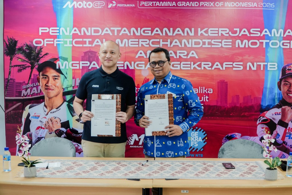 MGPA dan GEKRAFS NTB Teken Kerja Sama, Produk Lokal Masuk Official Merchandise MotoGP 2026