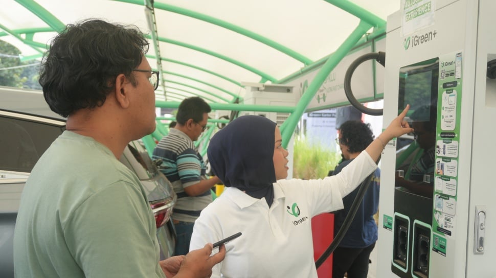SPKLU di Kantor Pos Pusat Jakarta Rampung, Lebih 2.000 Kendaraan Listrik Sudah Ngecas