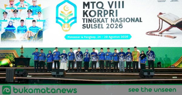 MTQ VIII KORPRI Nasional 2026 Resmi Dibuka di Makassar, 1.500 Kafilah se-Indonesia Siap Bertanding