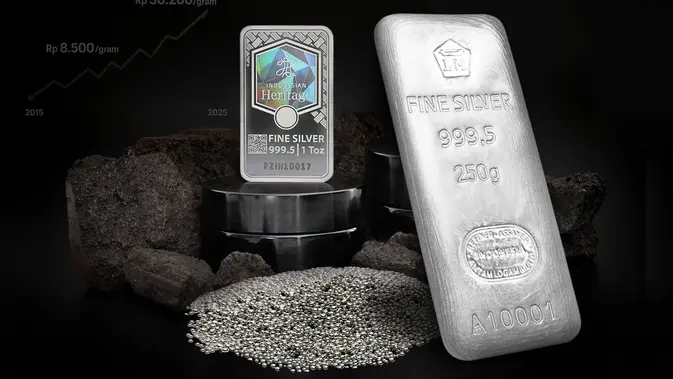 Harga Perak Antam Turun Jadi Rp 45.800, Emas Dunia Justru Menguat