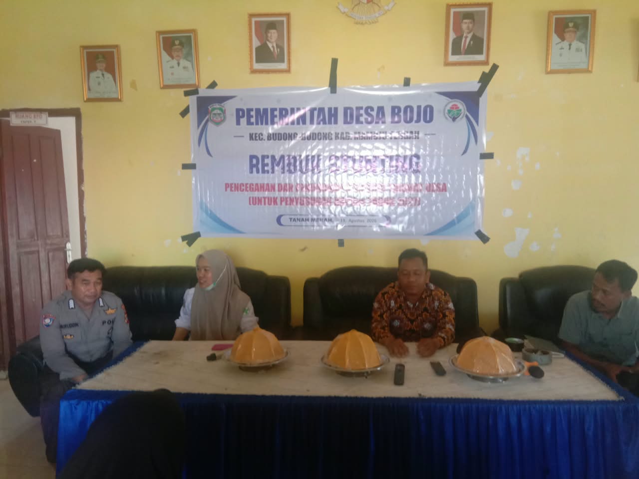 Bhabinkamtibmas Desa Bojo Hadiri Musyawarah RKP Desa di Budong-Budong, Sampaikan Pesan Jaga Kerukunan