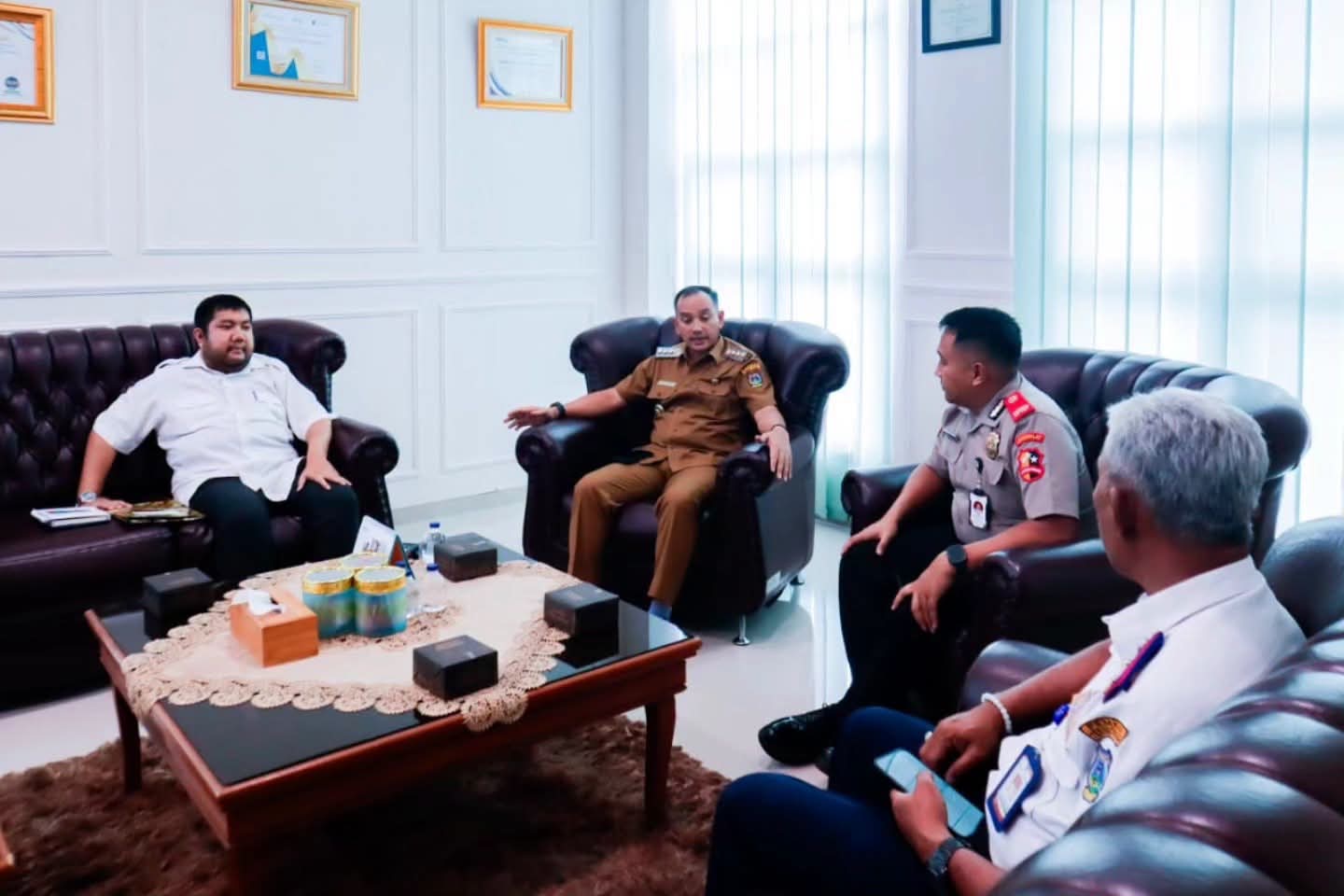 Wali Kota Tebing Tinggi Instruksikan Kesbangpol dan Dishub Isi Kuesioner Penanganan Kejahatan Jalanan untuk Riset Siswa Sespimmen Polri
