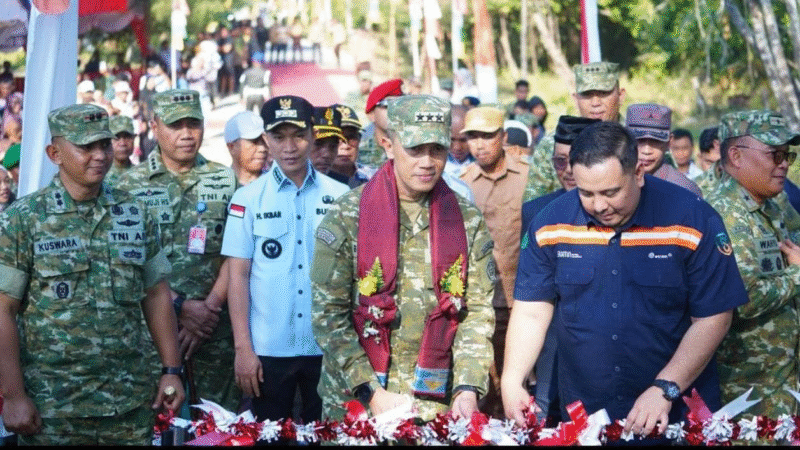 Jembatan Perintis Garuda di Konawe Utara Resmi Beroperasi, TNI dan ANTAM BukA Akses 47 Meter untuk Warga Ulu Sawa