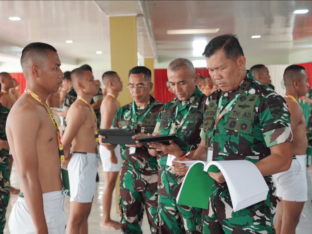 Pangdam XXI/Radin Inten Pimpin Sidang Seleksi Caba PK di Lampung Selatan, 433 Peserta Bersaing