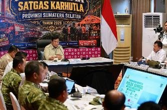 Presiden Prabowo Minta BRIN Kaji Bahan Pemadam Karhutla dari Tepung Ubi, Target Padamkan 1.900 Hektare di Sumsel