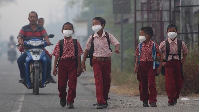 Disdikbud Bulungan Imbau Sekolah Kurangi Aktivitas Luar Ruangan saat Kabut Asap Mulai Muncul