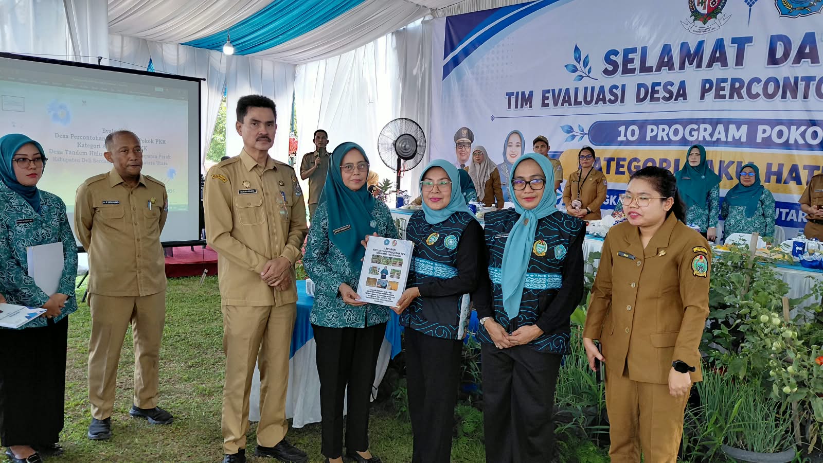 Tandam Hulu I Wakili Deli Serdang di Evaluasi AKU HATINYA PKK Sumut, Pekarangan Warga Jadi Andalan