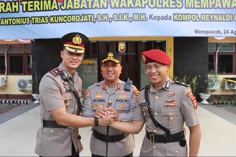 Wakapolres Mempawah Resmi Berganti, Kompol Reynaldi Guzel Kembali ke Polres yang Dulu Ia Kenal