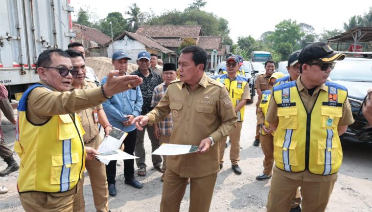 Rekonstruksi Jalan Cangkudu–Cisoka di Tangerang Rp12,1 Miliar, Bupati Maesyal Targetkan Rampung Desember 2026