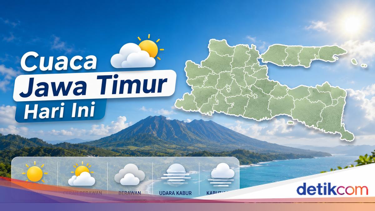 Cuaca Jatim Hari Ini, Selasa 25 Agustus 2026: Kota Batu Terdingin 13 Derajat, 4 Wilayah Tembus 33 Derajat