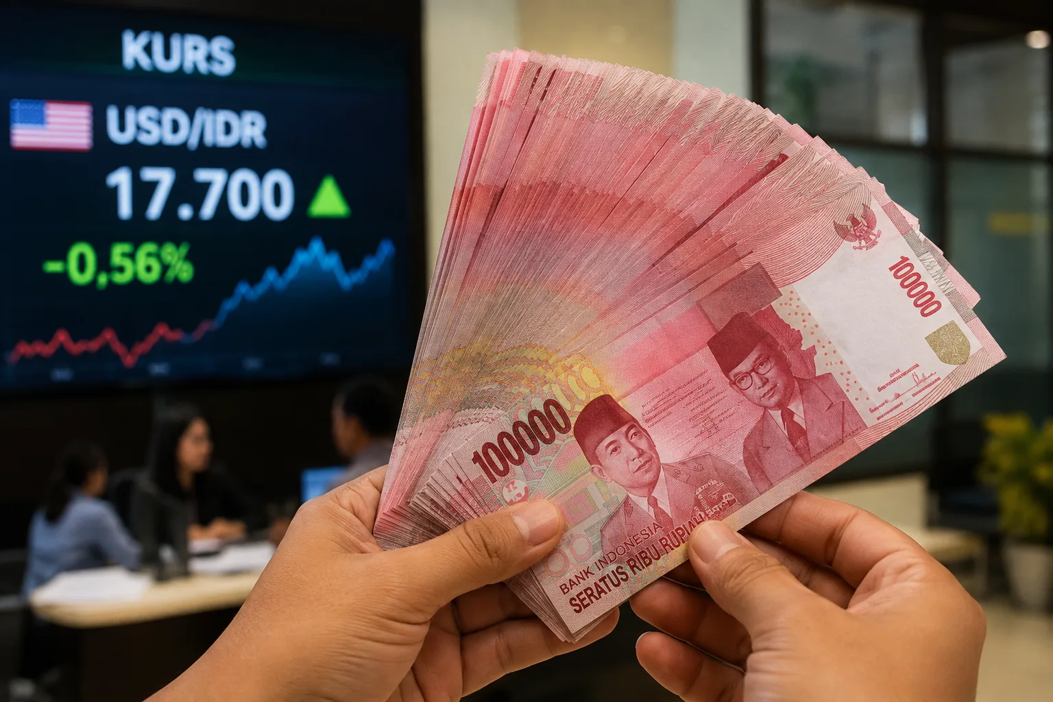 Rupiah Menguat Tipis ke Rp17.690, BI Tahan Suku Bunga 5,75 Persen demi Stabilitas