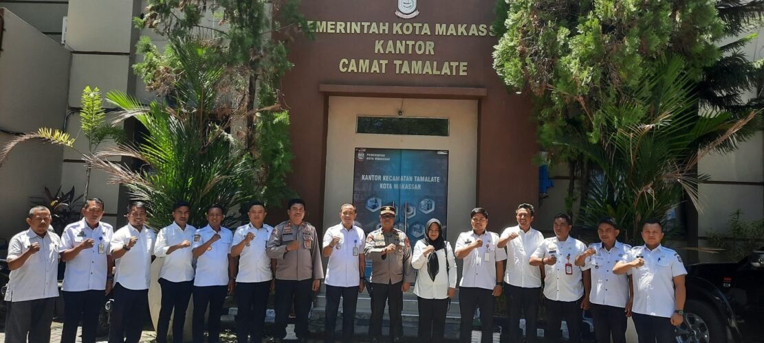 Kapolsek Tamalate Temui Camat dan 13 Lurah Bahas Penguatan Sinergitas Jaga Kamtibmas di Makassar
