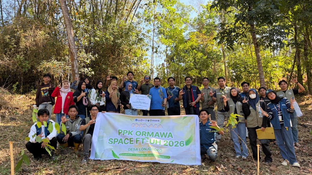 Tim LONTARA PPK Ormawa SPACE FT-UH Terima Visitasi Unhas di Desa Lonjoboko Gowa, Serahkan Bibit Pohon dan Alat Deteksi Longsor