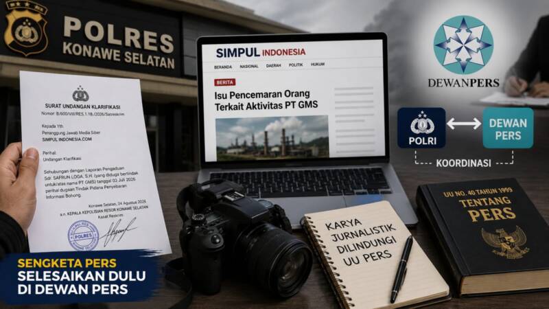 Bakornas LKBHMI Nilai Laporan Polisi PT GMS ke Media Simpul Indonesia Prematur, UU Pers Harus Jadi Rujukan