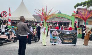 Pawai Maulid SDN 002 Ranai Diikuti 350 Peserta, Satlantas Natuna Terjunkan Personel Kawal Rute di Simpang Empat