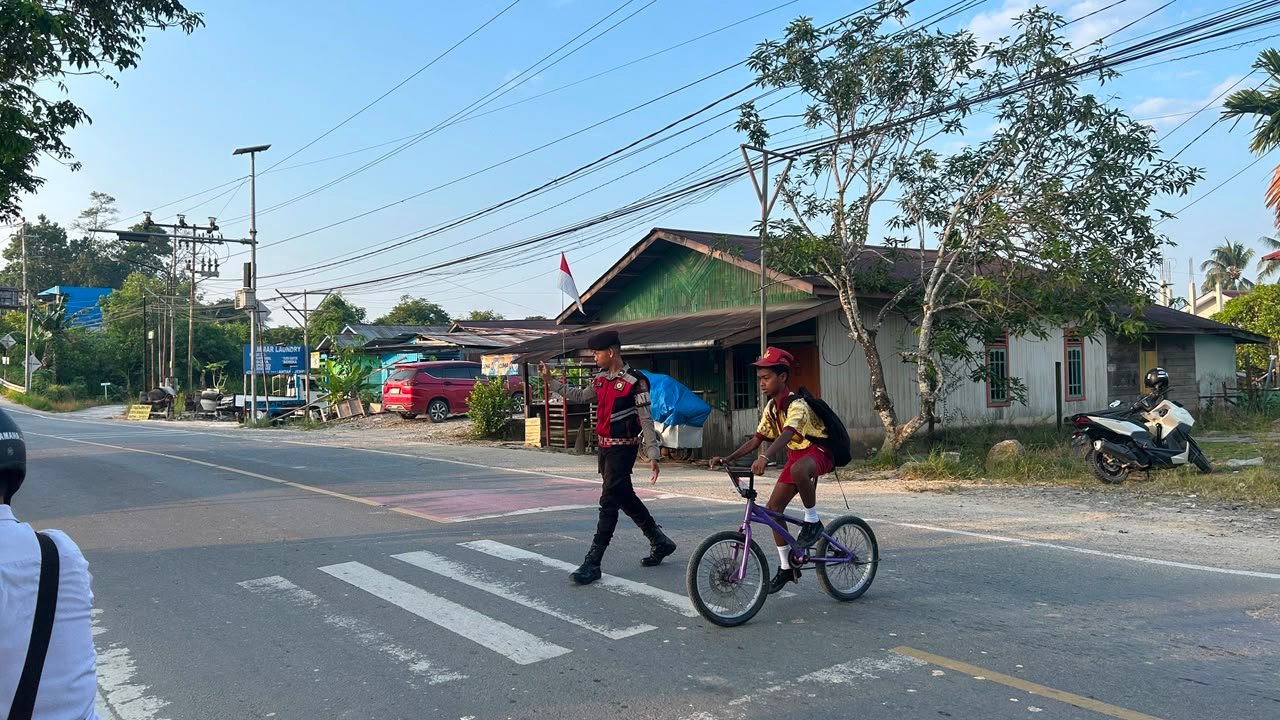 36 Personel Dit Samapta Polda Kaltara Disiagakan di 18 Titik Strong Point Pagi di Tanjung Selor