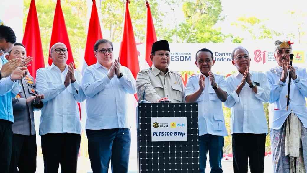 Prabowo dan Koster Groundbreaking PLTS 100 GWp di Gilimanuk, Bali Dapat Alokasi 1.000 GWp
