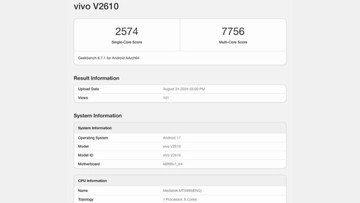 Vivo X500 Pro Max Bocor di Geekbench, Bawa Chipset 4,55 GHz dan Android 17