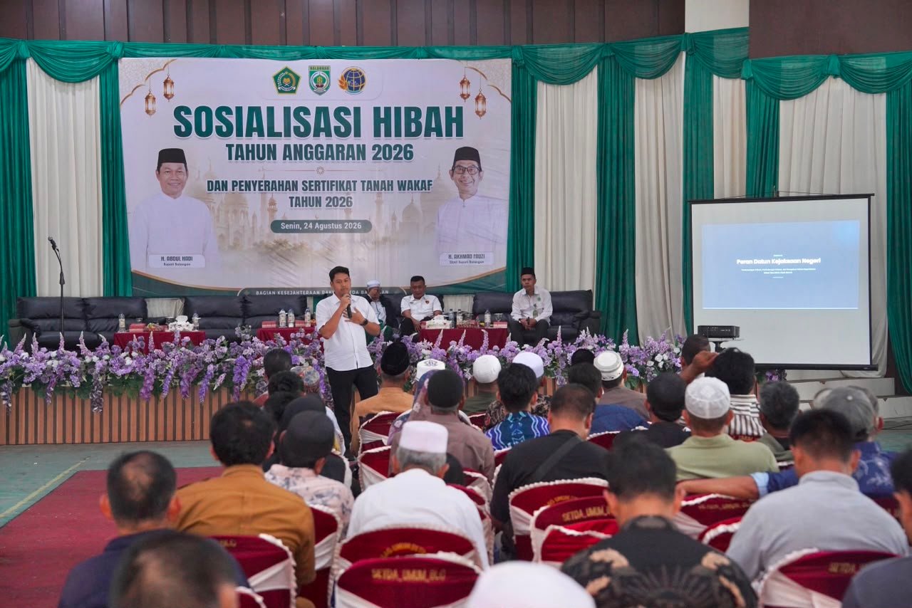Dana Hibah 2026 di Balangan Disalurkan, Wabup Akhmad Fauzi Ingatkan Penerima Soal Tanggung Jawab Pengelolaan