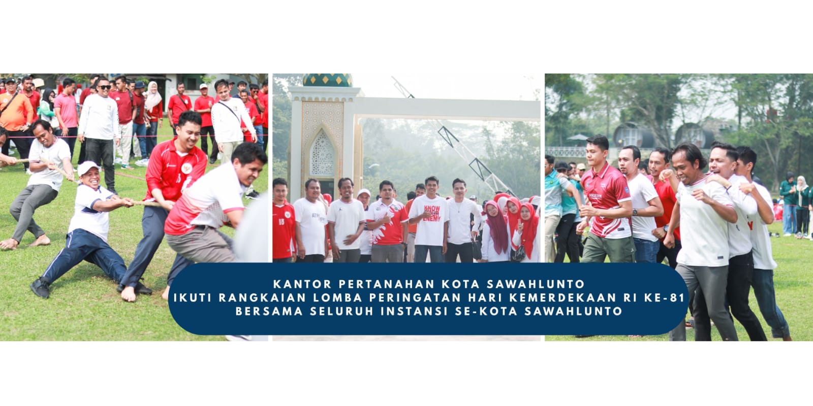 HUT ke-81 RI, Kantor Pertanahan Sawahlunto Adu Kekompakan dengan Puluhan Instansi di Camping Ground Kandi