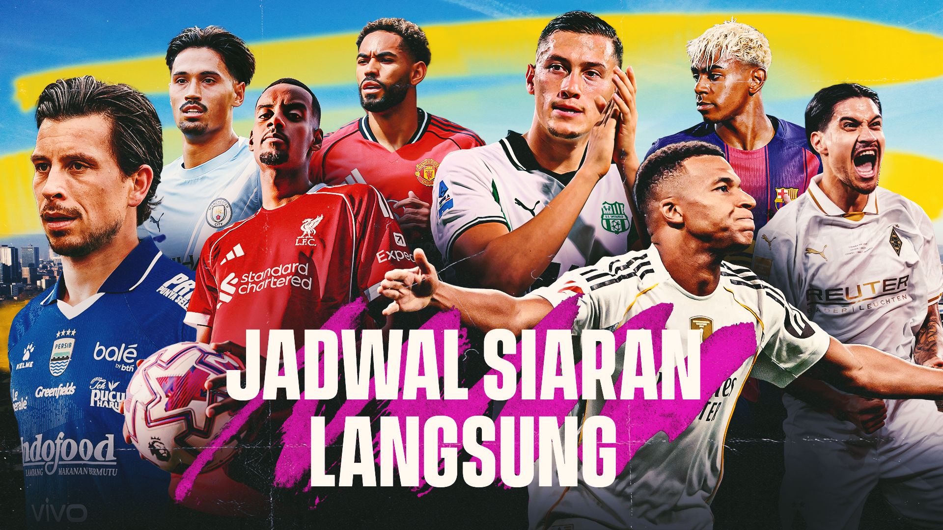 Jadwal Siaran Langsung Bola Hari Ini: Liga Inggris di Vidio, Liga Champions di SCTV & beIN Sports