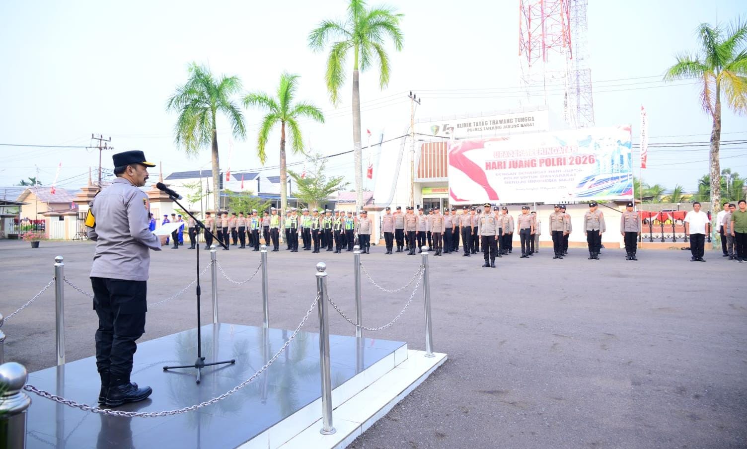 Wakapolda Jambi Turun ke Polres Tanjab Barat, Cek Kesiapan Peralatan hingga Evaluasi Strategi Karhutla