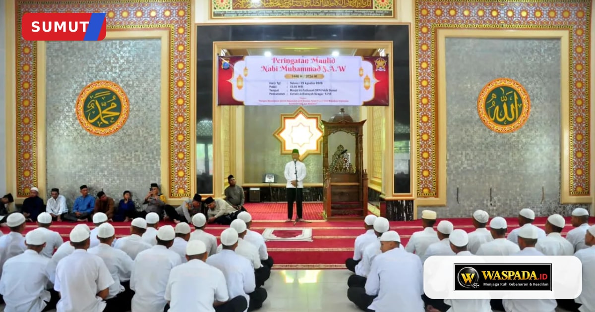 SPN Hinai Polda Sumut Peringati Maulid Nabi 1448 H dengan Baksos dan Bakti Kesehatan di Langkat