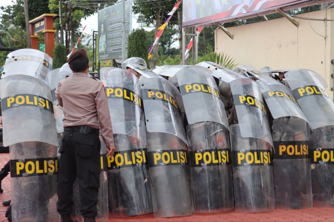 Latihan Dalmas Rutin Polres Humbahas: 70 Personel Ton Dalmas Diasah untuk Amankan Aksi Unjuk Rasa