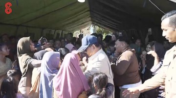 Prabowo Tinjau Lokasi Pengungsian Nagekeo, Cek Langsung Program MBG