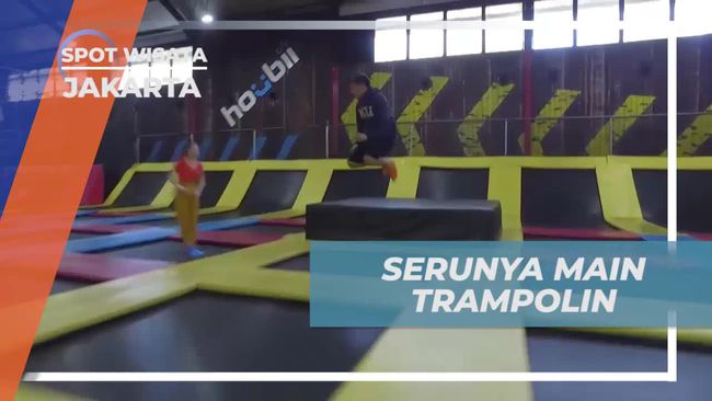 Liburan Bareng Selebriti di Trampolin Houbi Pondok Pinang Jakarta, Main Sambil Bakar Kalori
