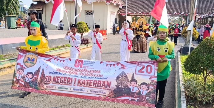 Karnaval Purworejo Jadi Panggung Edukasi Gizi Seimbang Ala SD Negeri 1 Katerban